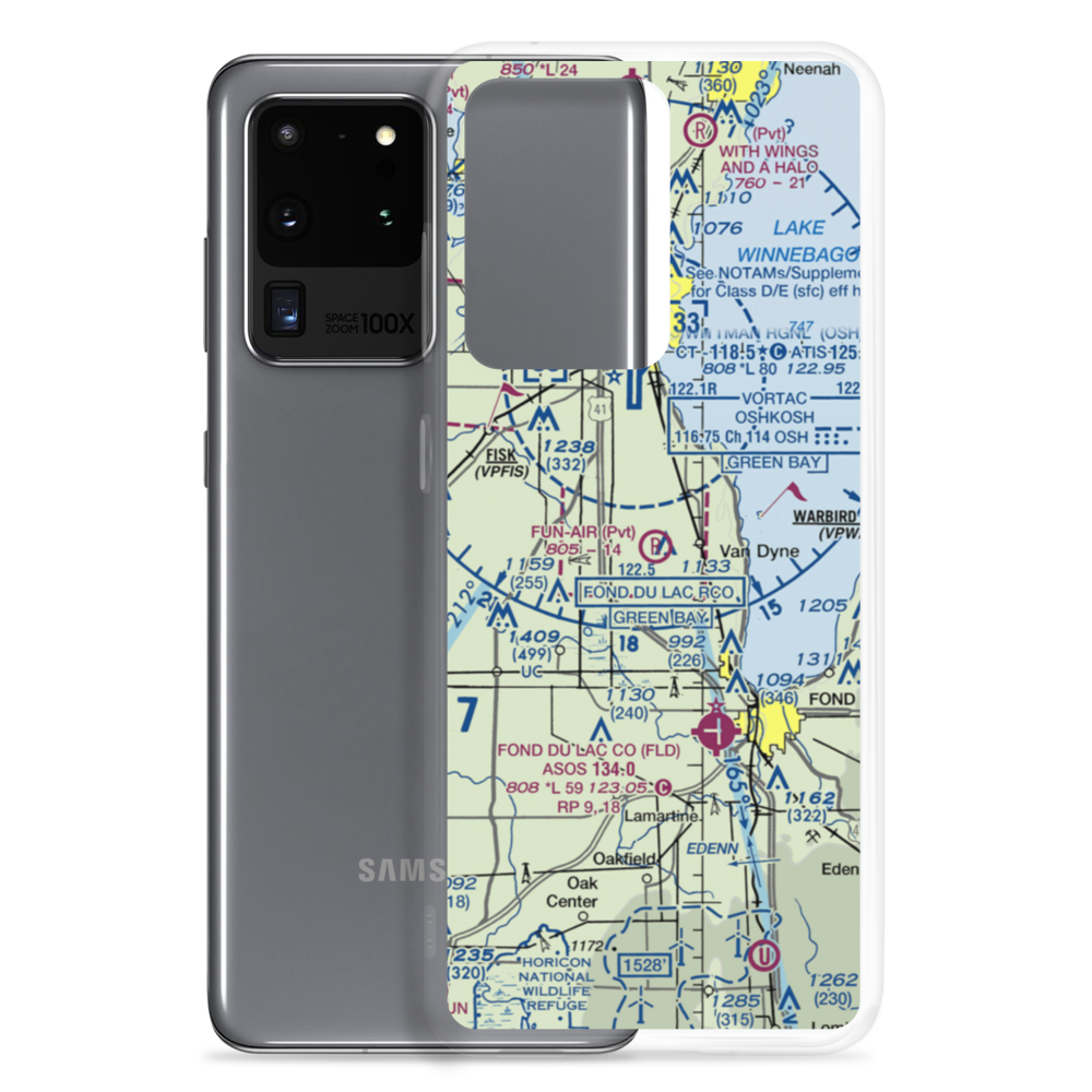 Fun-Air Airport (WI46) VFR Sectional Samsung Case Samsung Galaxy S20 Ultra model shown