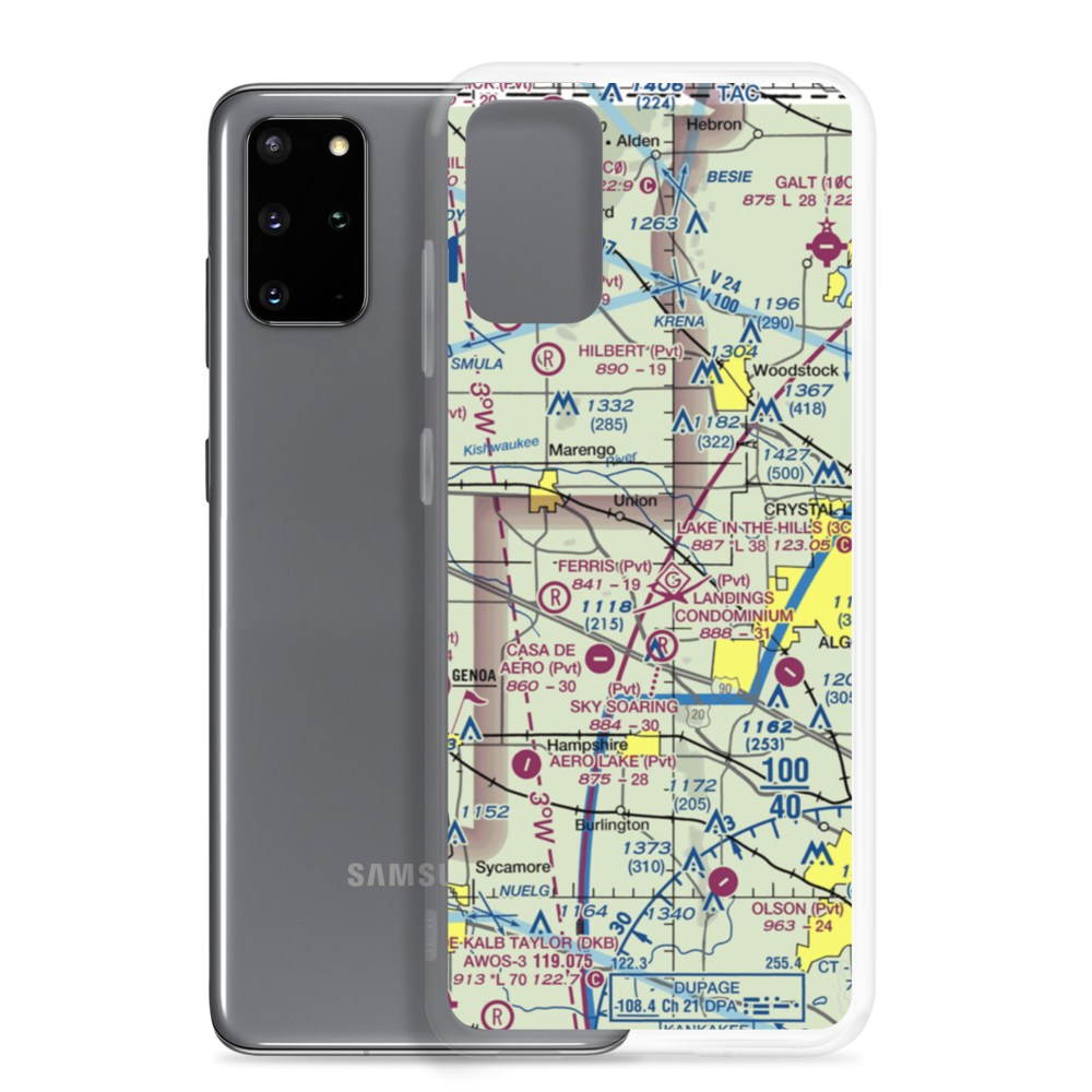 Funny Farm Airport (5LL7) VFR Sectional Samsung Case Samsung Galaxy S20 Plus model shown