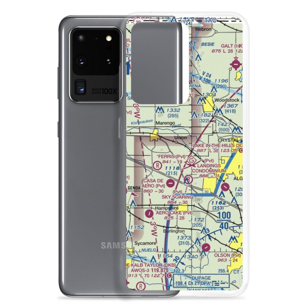 Funny Farm Airport (5LL7) VFR Sectional Samsung Case Samsung Galaxy S20 Ultra model shown
