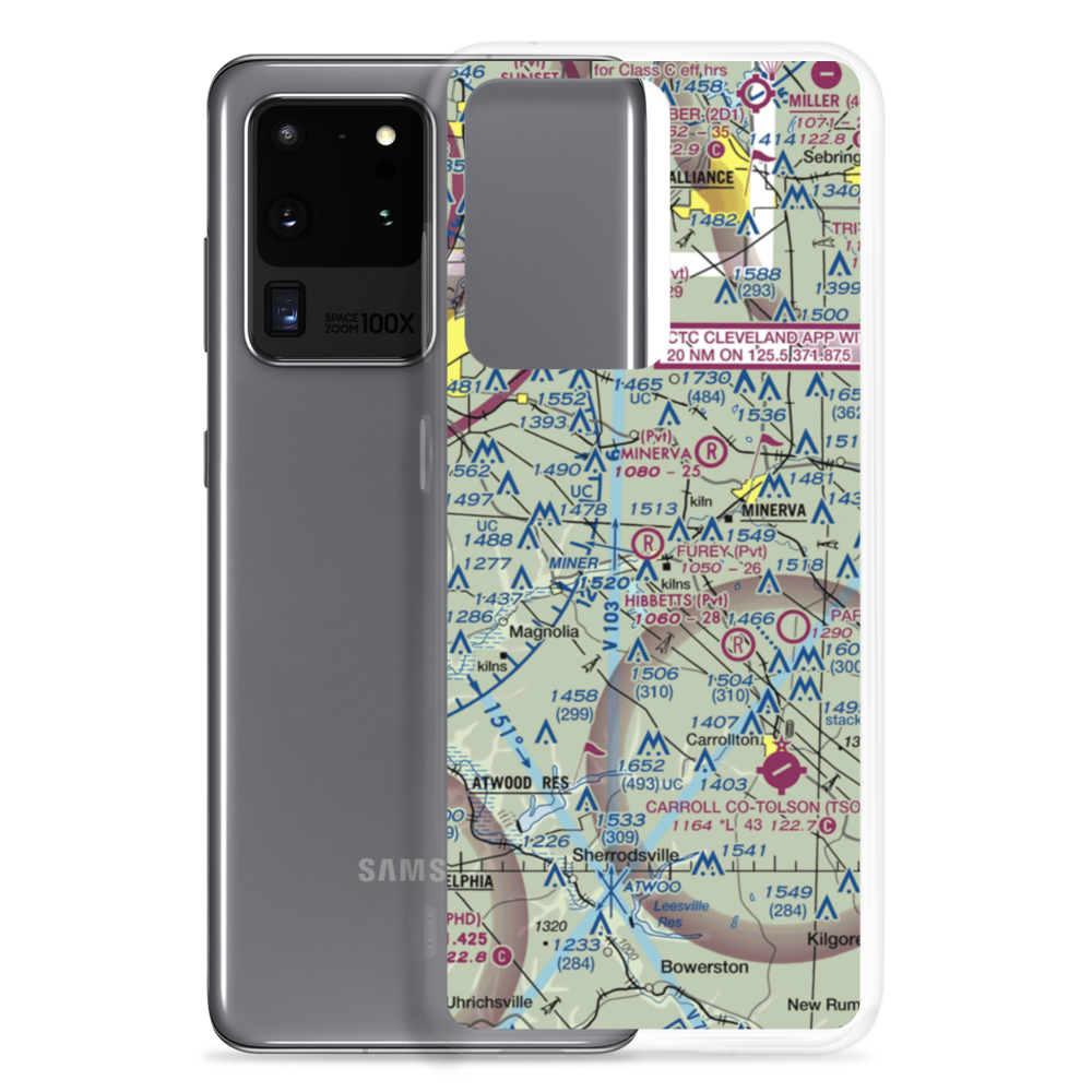 Furey Airport (5OH9) VFR Sectional Samsung Case Samsung Galaxy S20 Ultra model shown