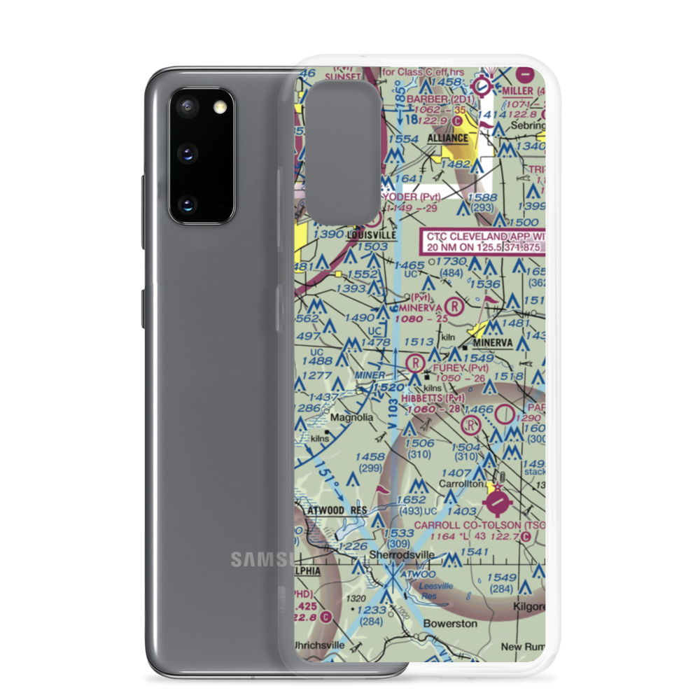 Furey Airport (5OH9) VFR Sectional Samsung Case Samsung Galaxy S20 model shown