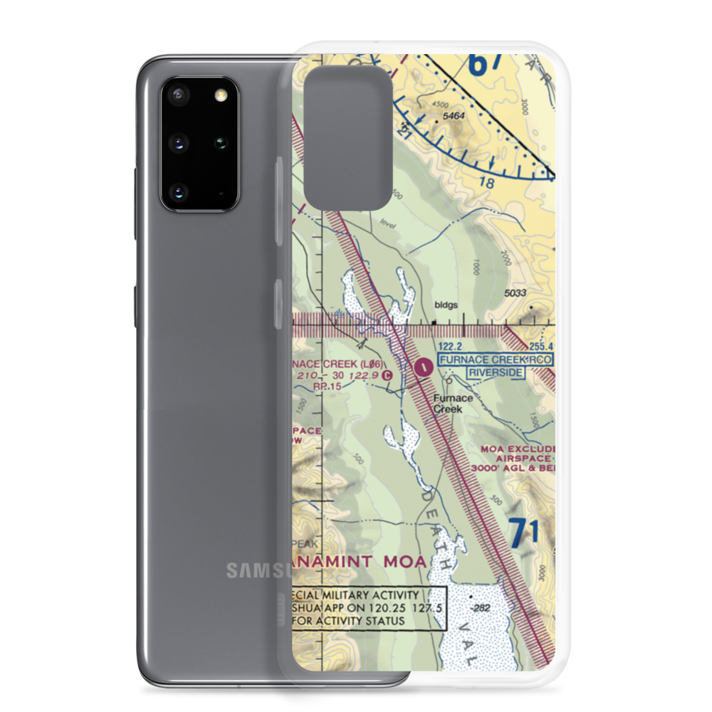Furnace Creek Airport (L06) VFR Sectional Samsung Case Samsung Galaxy S20 Plus model shown