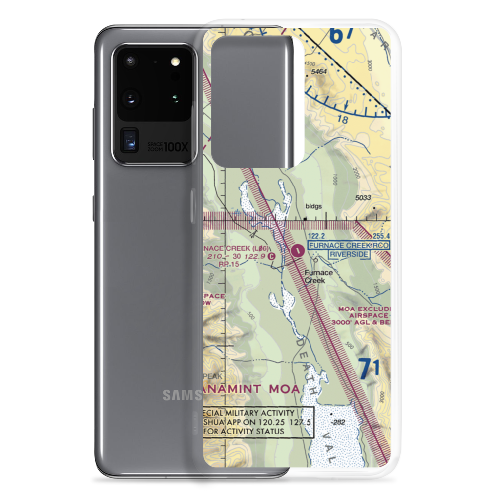Furnace Creek Airport (L06) VFR Sectional Samsung Case Samsung Galaxy S20 Ultra model shown