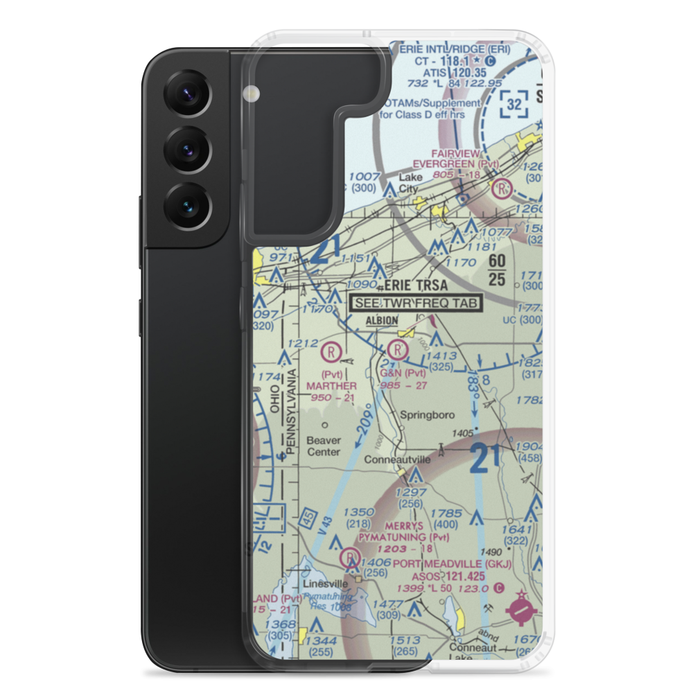 G & N Airport (PS05) VFR Sectional Samsung Case Samsung Galaxy S22 Plus model shown