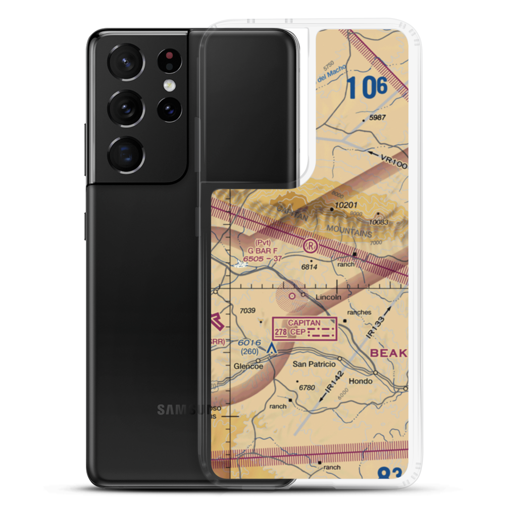 G Bar F Ranch Airport (NM84) VFR Sectional Samsung Case Samsung Galaxy S21 Ultra model shown