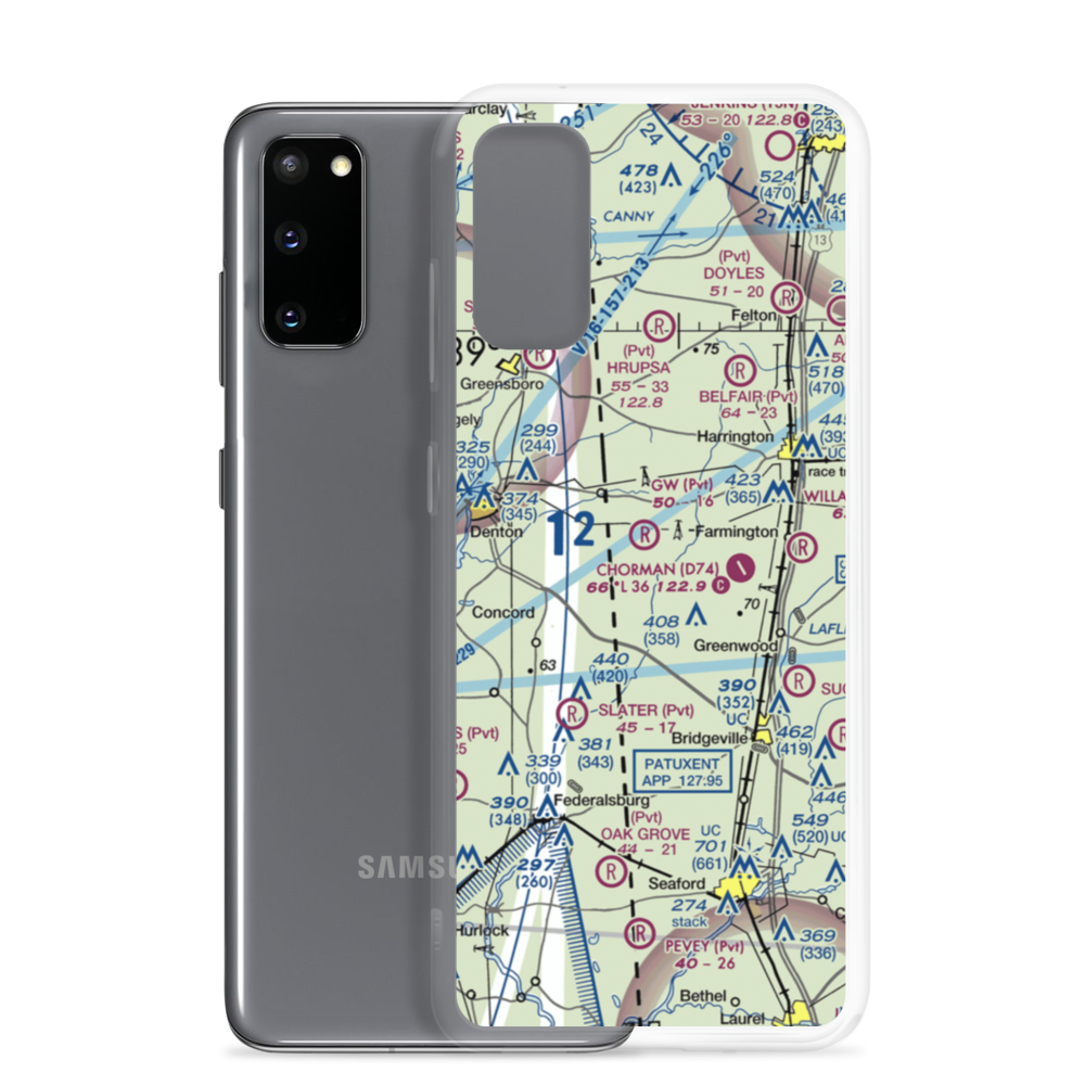 G W Farm Airport (9MD9) VFR Sectional Samsung Case Samsung Galaxy S20 model shown