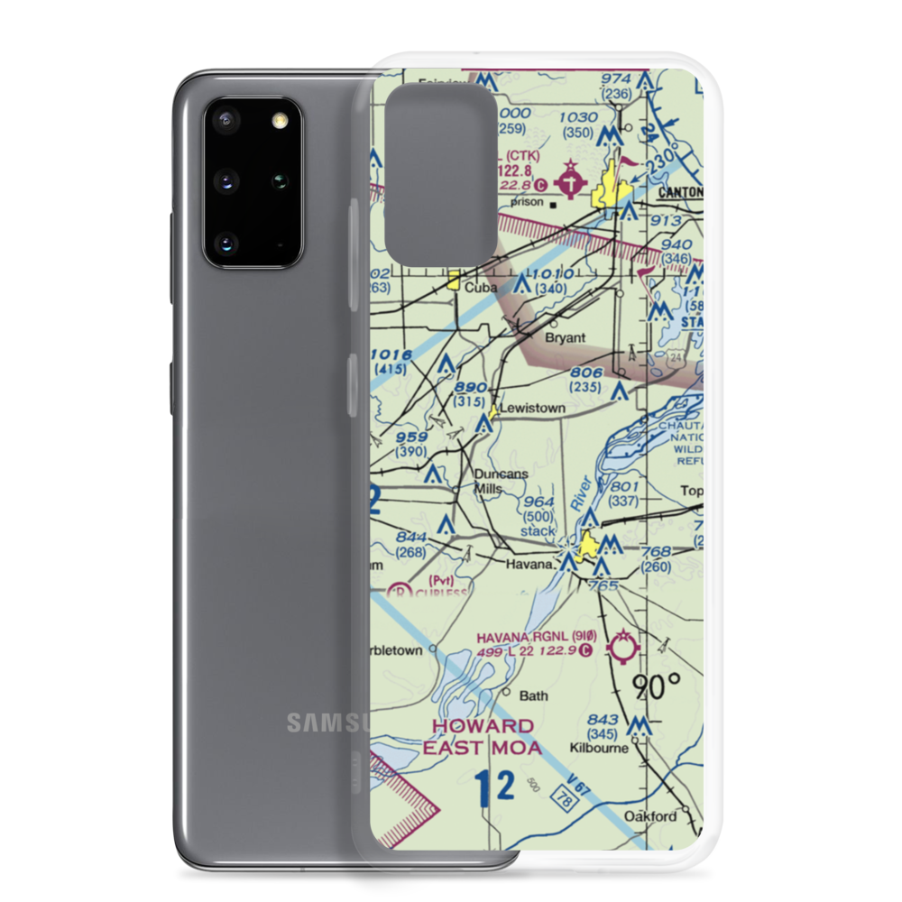 G. Bray Airport (34IL) VFR Sectional Samsung Case Samsung Galaxy S20 Plus model shown