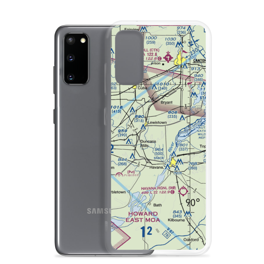 G. Bray Airport (34IL) VFR Sectional Samsung Case Samsung Galaxy S20 model shown