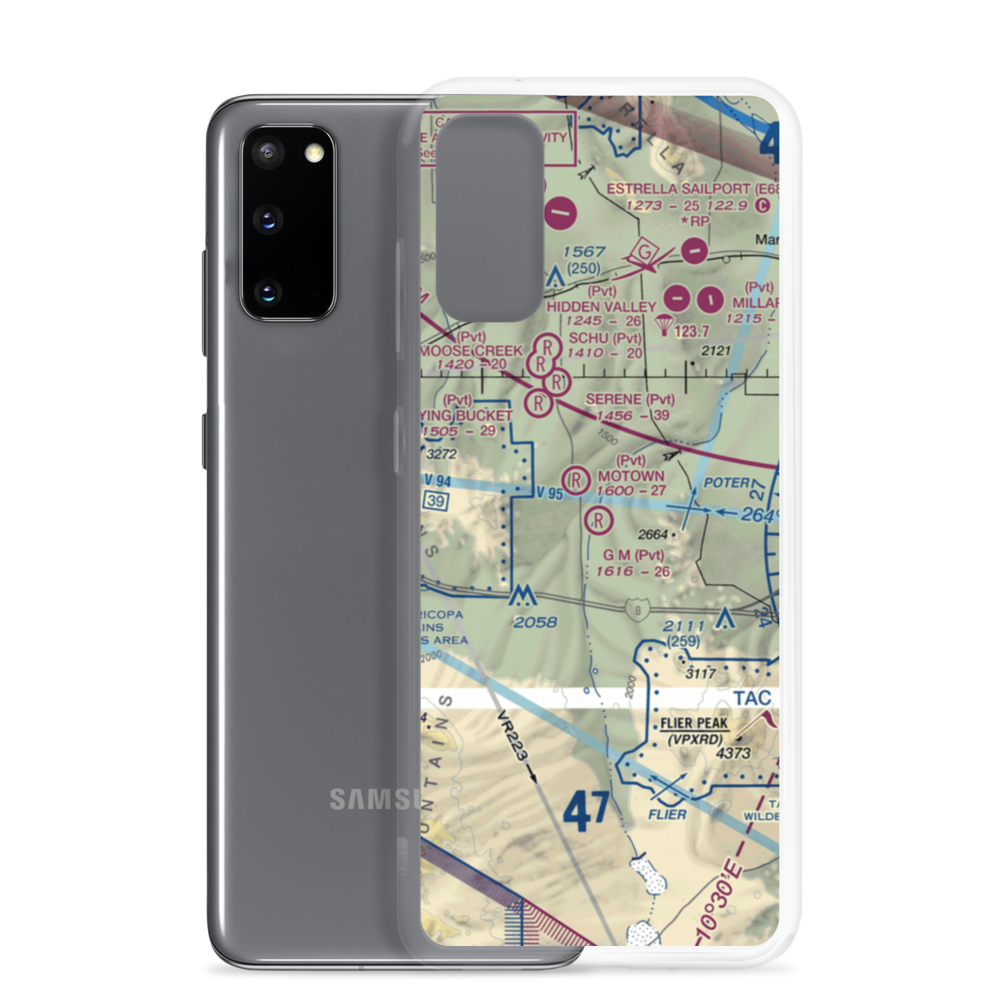 G.M. Ranch Airport (AZ61) VFR Sectional Samsung Case Samsung Galaxy S20 model shown