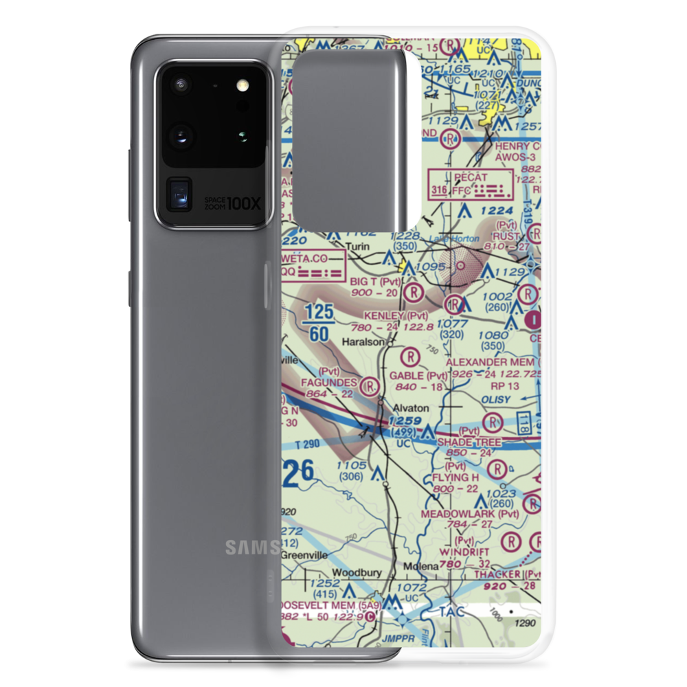 Gable Branch Airport (5GA0) VFR Sectional Samsung Case Samsung Galaxy S20 Ultra model shown