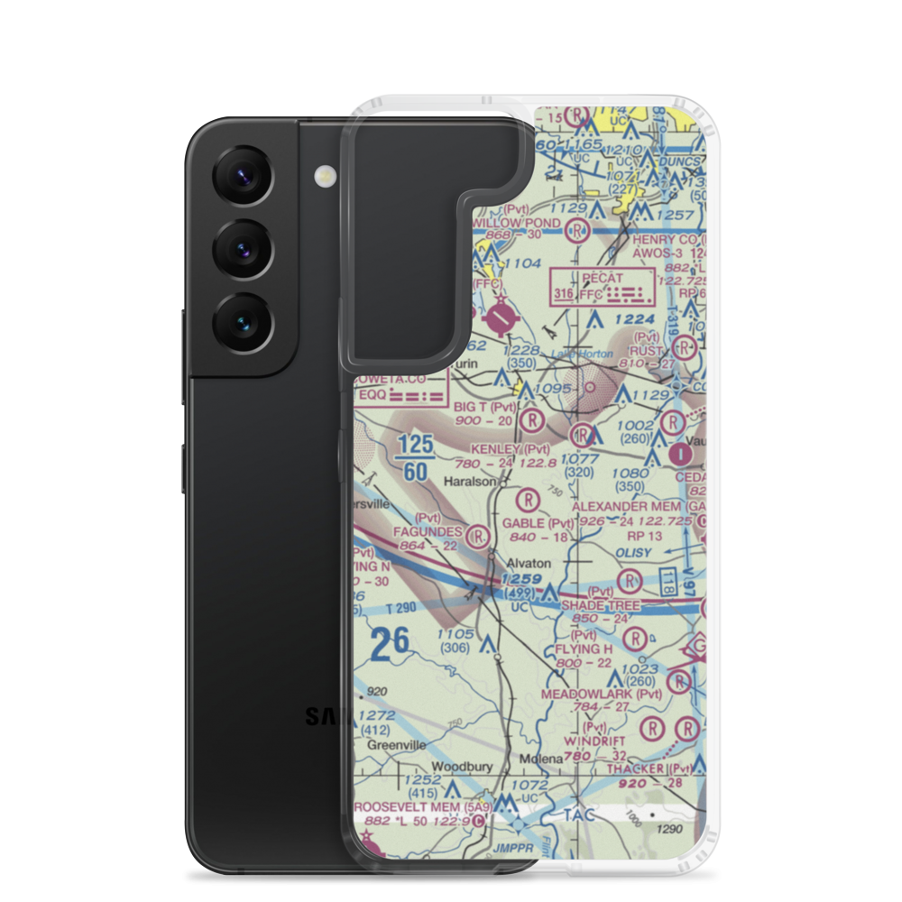 Gable Branch Airport (5GA0) VFR Sectional Samsung Case Samsung Galaxy S22 model shown