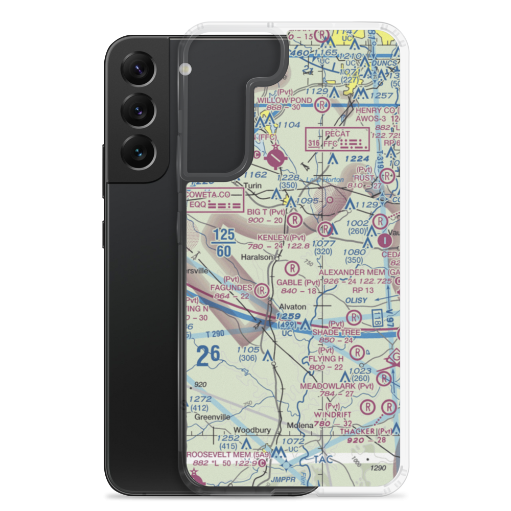 Gable Branch Airport (5GA0) VFR Sectional Samsung Case Samsung Galaxy S22 Plus model shown