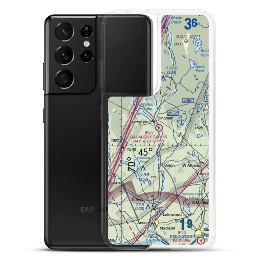 Gadabout Gaddis Airport (ME08) VFR Sectional Samsung Case Samsung Galaxy S21 Ultra model shown