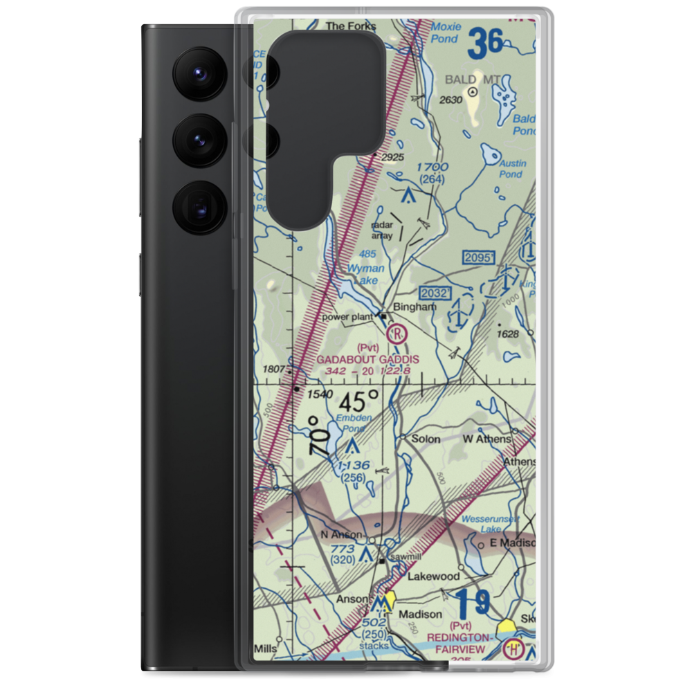 Gadabout Gaddis Airport (ME08) VFR Sectional Samsung Case Samsung Galaxy S22 Ultra model shown