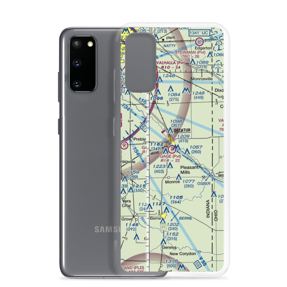 Gage Airport (13IN) VFR Sectional Samsung Case Samsung Galaxy S20 model shown