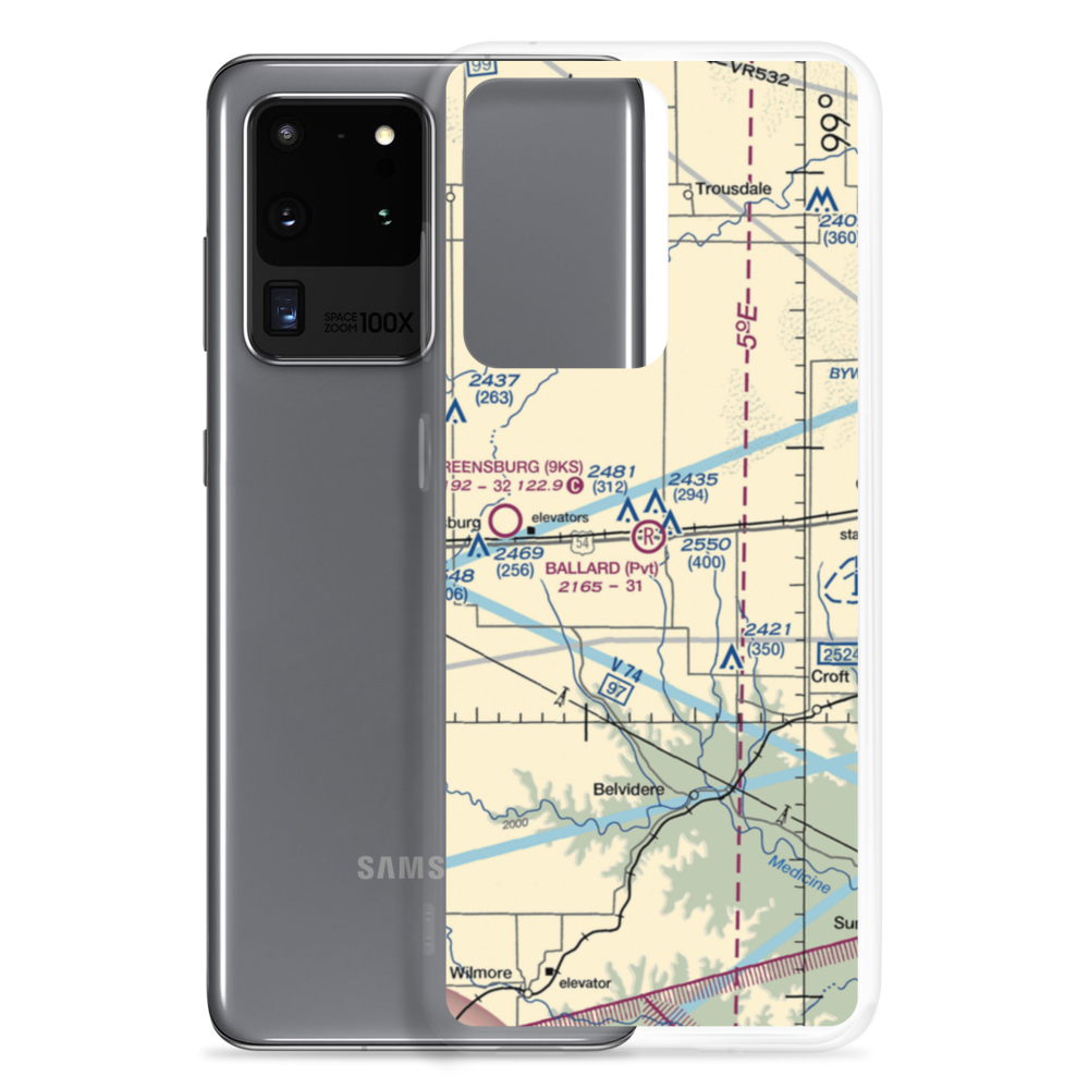 Gail Ballard Airport (SN63) VFR Sectional Samsung Case Samsung Galaxy S20 Ultra model shown