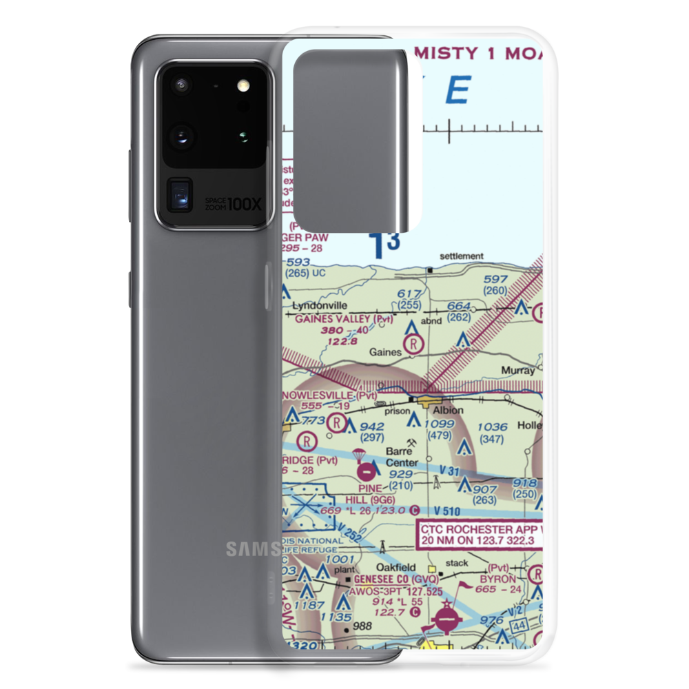 Gaines Valley Aviation Airport (NY06) VFR Sectional Samsung Case Samsung Galaxy S20 Ultra model shown