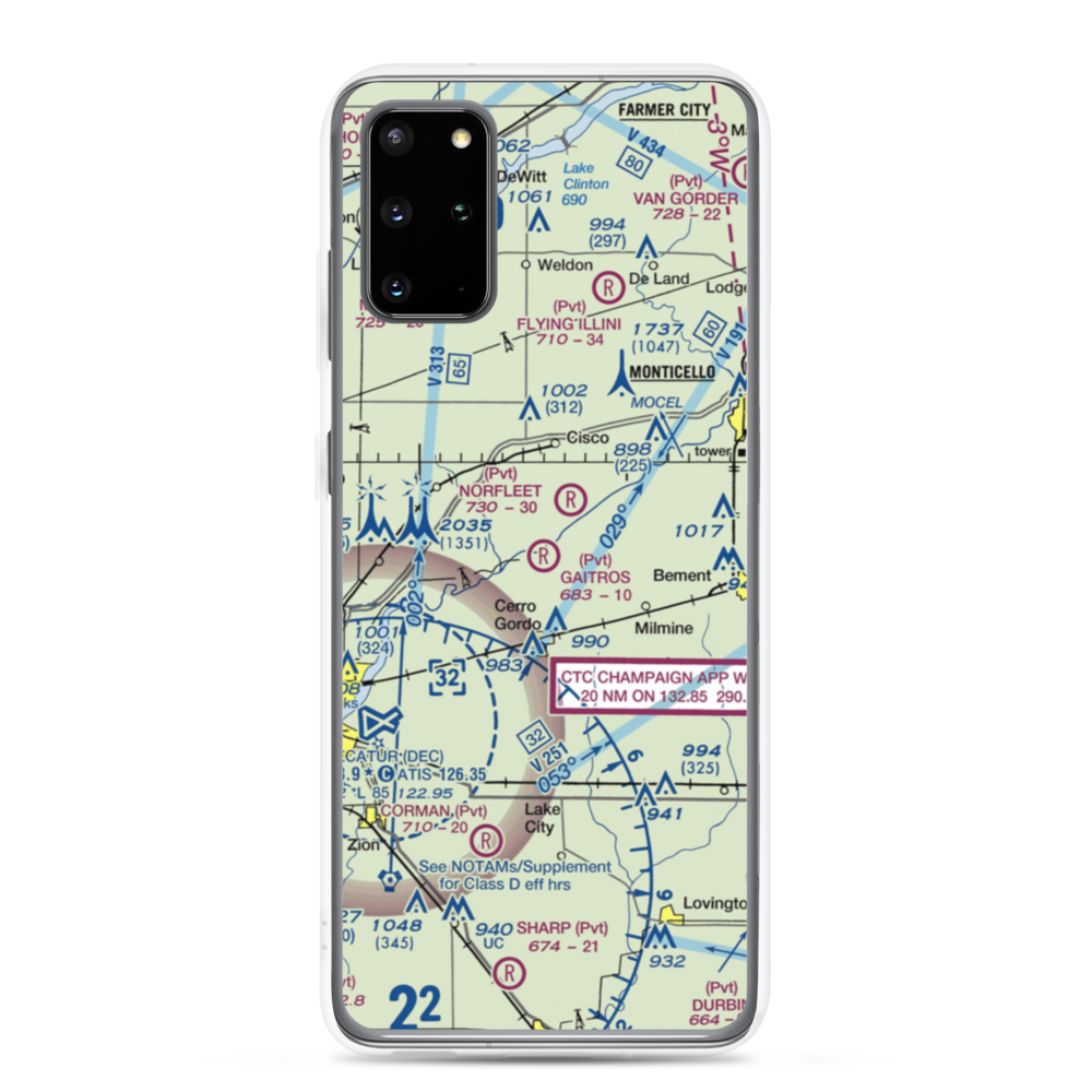 Gaitros STOL Airport (88IL) VFR Sectional Samsung Case Samsung Galaxy S20 Plus model shown