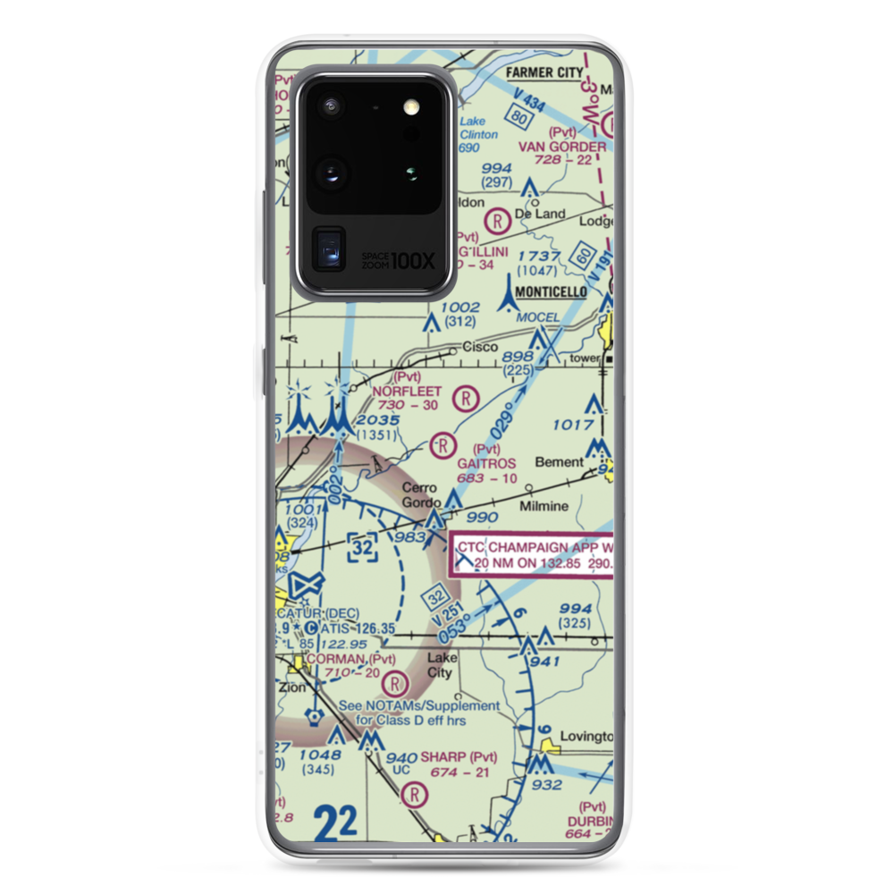 Gaitros STOL Airport (88IL) VFR Sectional Samsung Case Samsung Galaxy S20 Ultra model shown