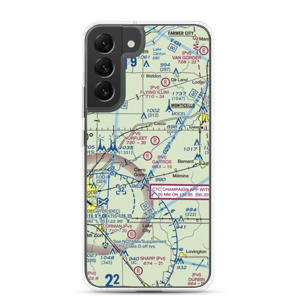 Gaitros STOL Airport (88IL) VFR Sectional Samsung Case Samsung Galaxy S22 Plus model shown
