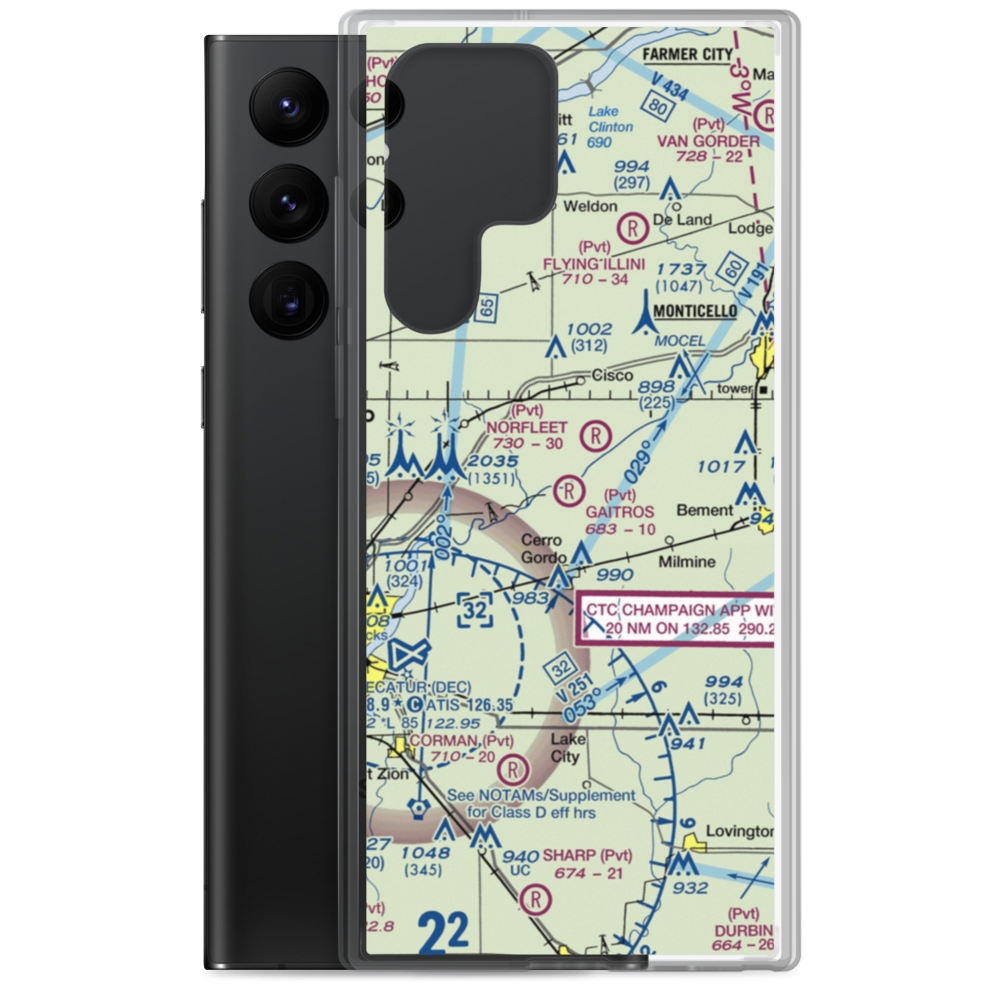 Gaitros STOL Airport (88IL) VFR Sectional Samsung Case Samsung Galaxy S22 Ultra model shown