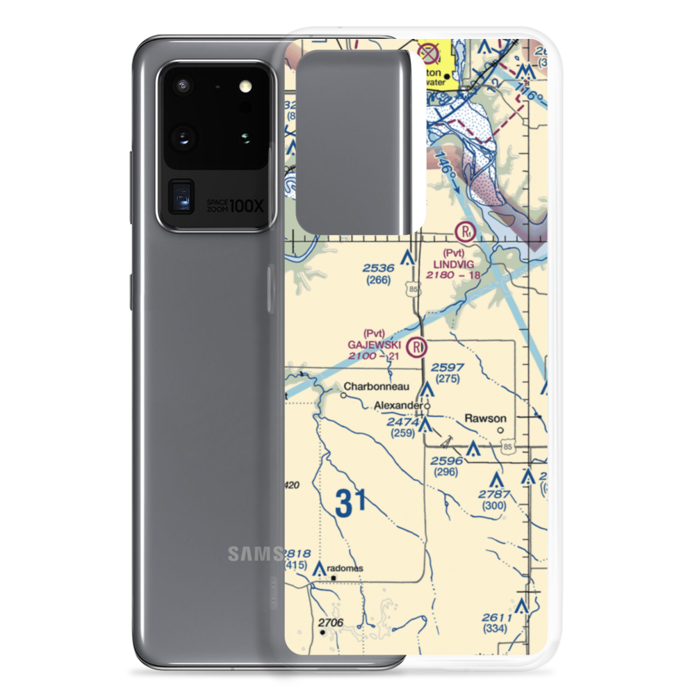 Gajewski Field (ND26) VFR Sectional Samsung Case Samsung Galaxy S20 Ultra model shown