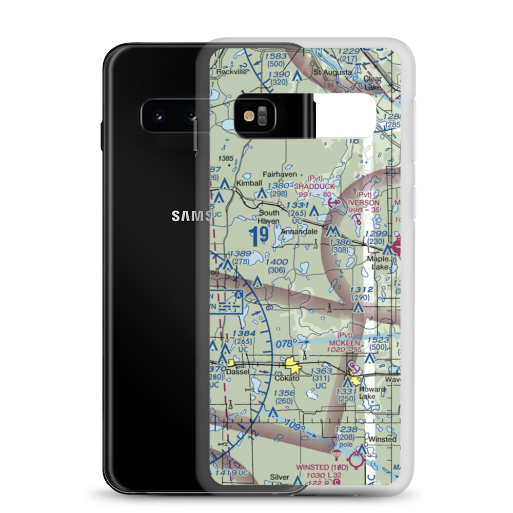 Gale's Seaplane Base (6MN5) VFR Sectional Samsung Case Samsung Galaxy S10 model shown