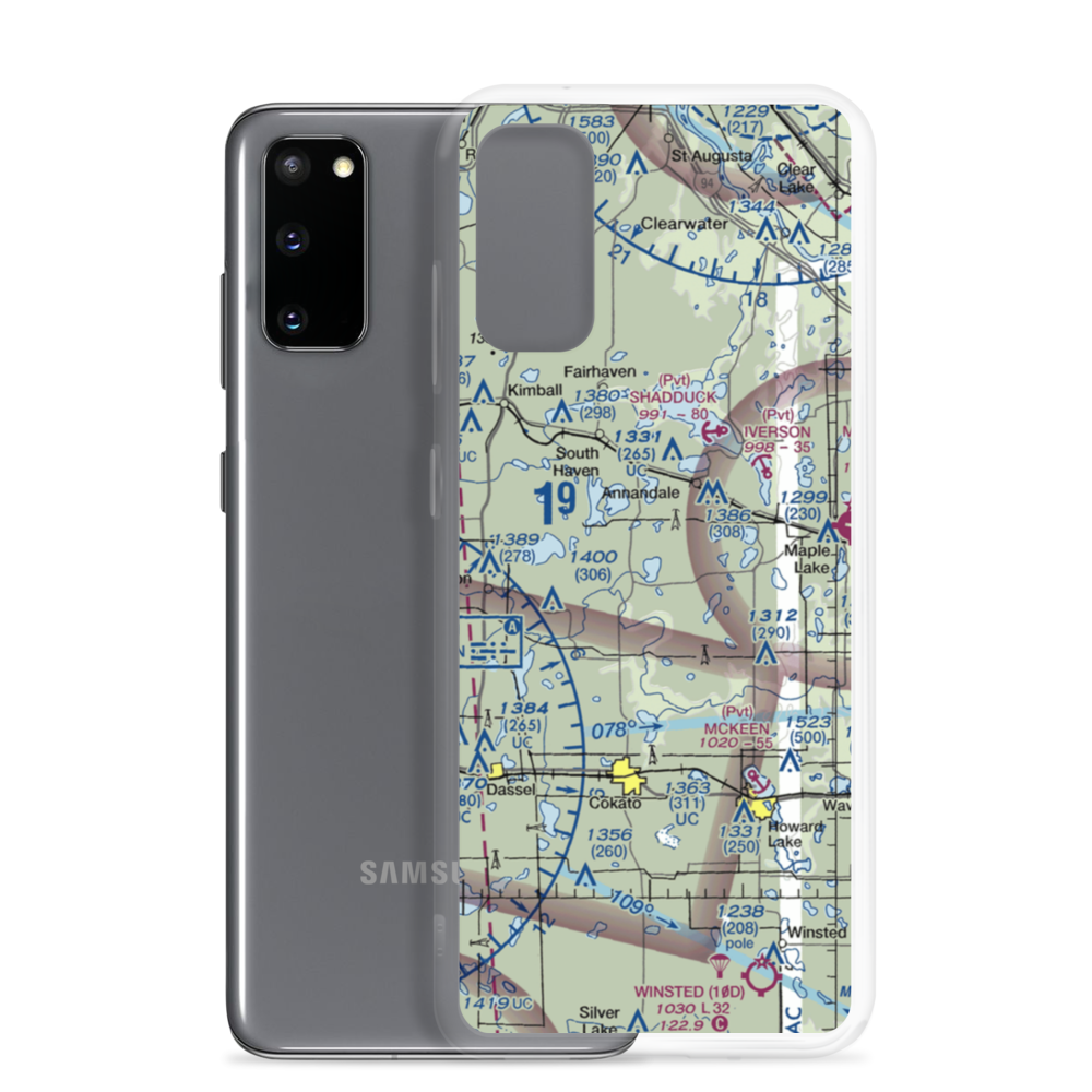 Gale's Seaplane Base (6MN5) VFR Sectional Samsung Case Samsung Galaxy S20 model shown