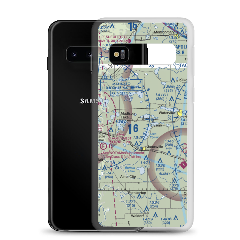 Galler's Airport (75MN) VFR Sectional Samsung Case Samsung Galaxy S10 model shown