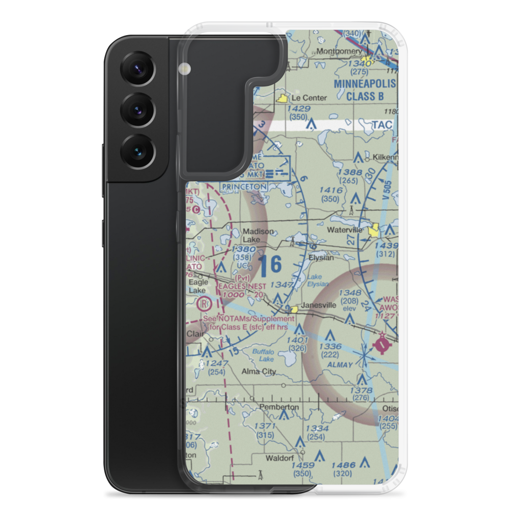 Galler's Airport (75MN) VFR Sectional Samsung Case Samsung Galaxy S22 Plus model shown