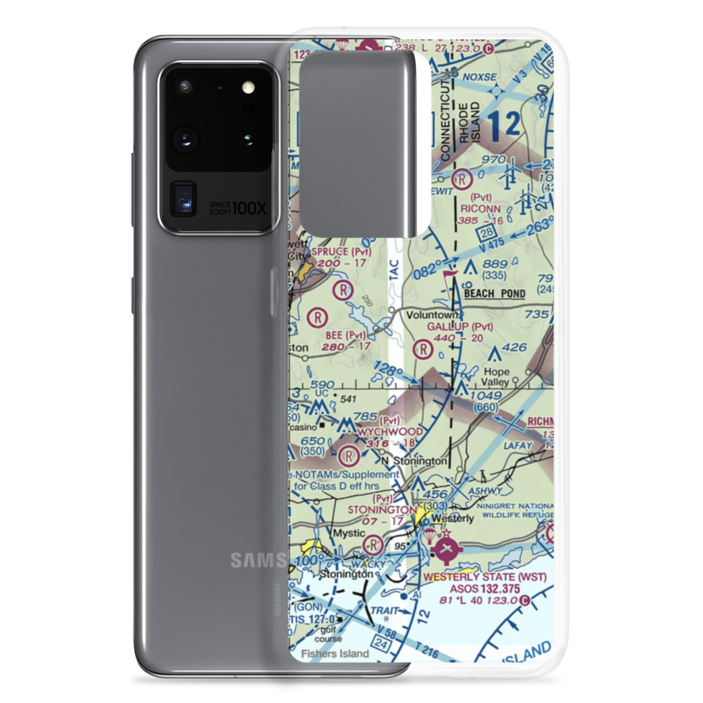 Gallup Farm Airport (CT32) VFR Sectional Samsung Case Samsung Galaxy S20 Ultra model shown