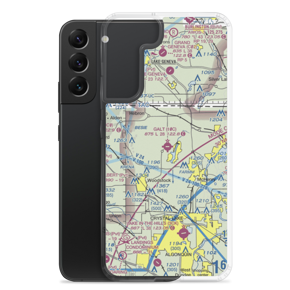 Galt Field (10C) VFR Sectional Samsung Case Samsung Galaxy S22 Plus model shown