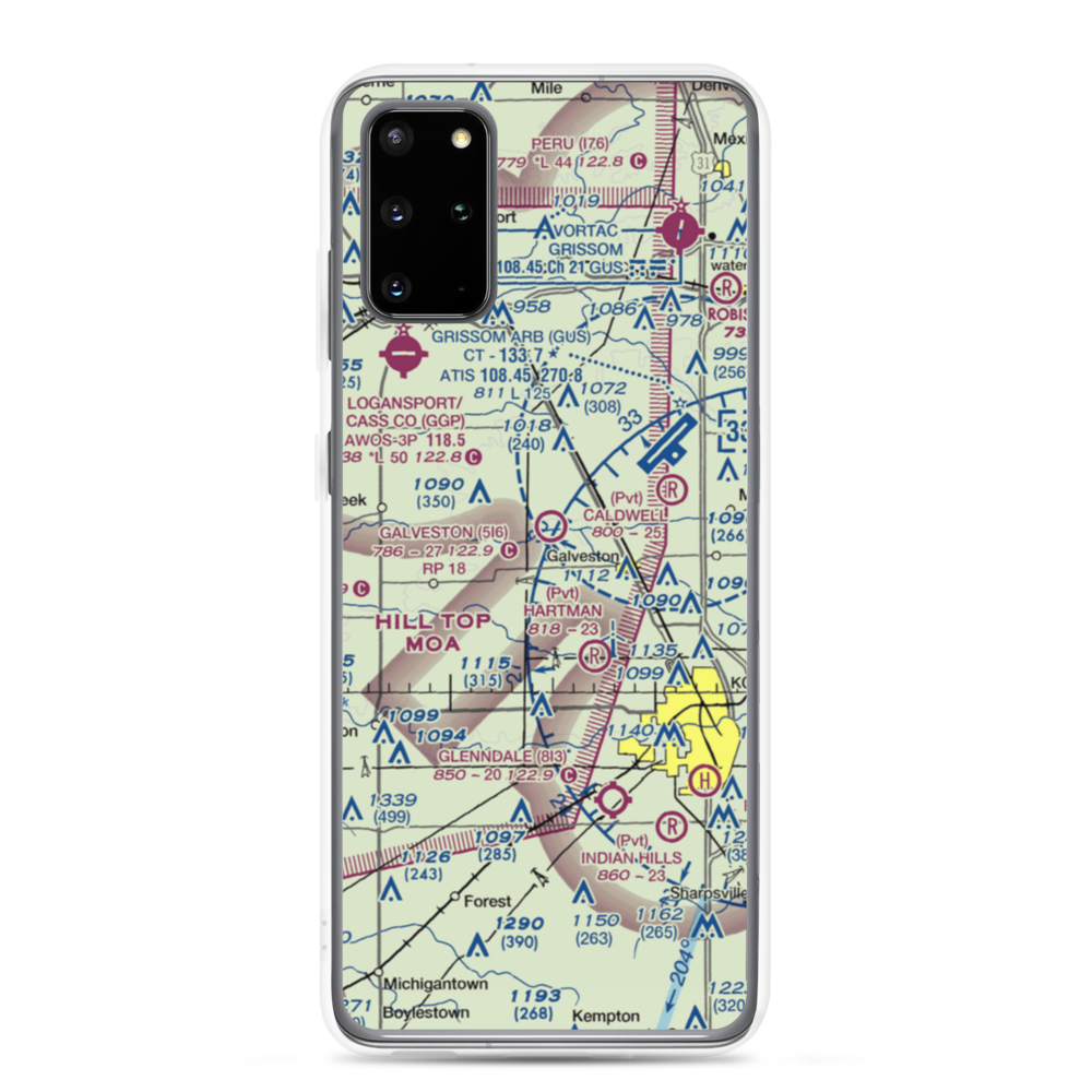 Galveston Airport (5I6) VFR Sectional Samsung Case Samsung Galaxy S20 Plus model shown