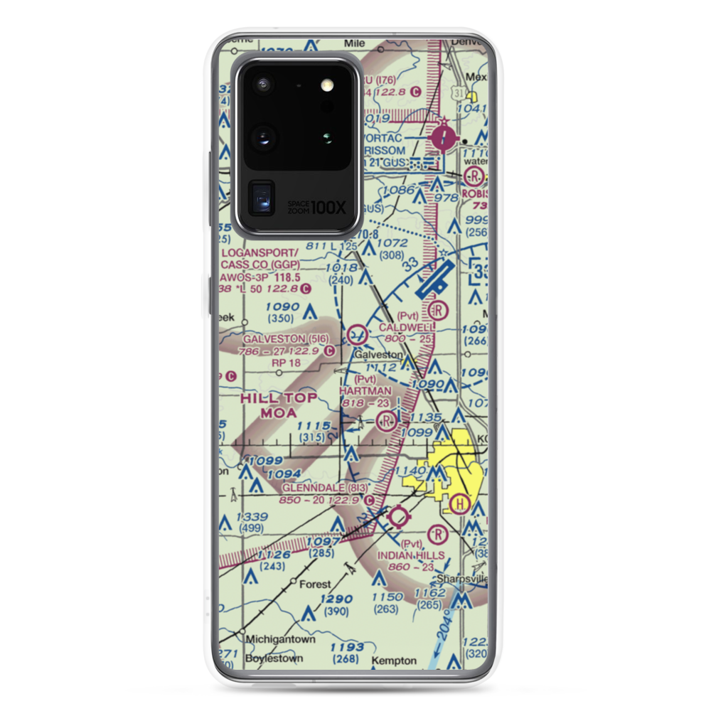 Galveston Airport (5I6) VFR Sectional Samsung Case Samsung Galaxy S20 Ultra model shown