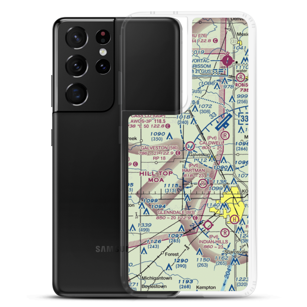 Galveston Airport (5I6) VFR Sectional Samsung Case Samsung Galaxy S21 Ultra model shown