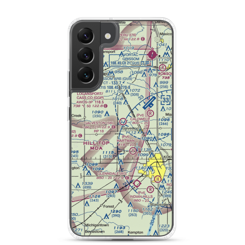 Galveston Airport (5I6) VFR Sectional Samsung Case Samsung Galaxy S22 Plus model shown