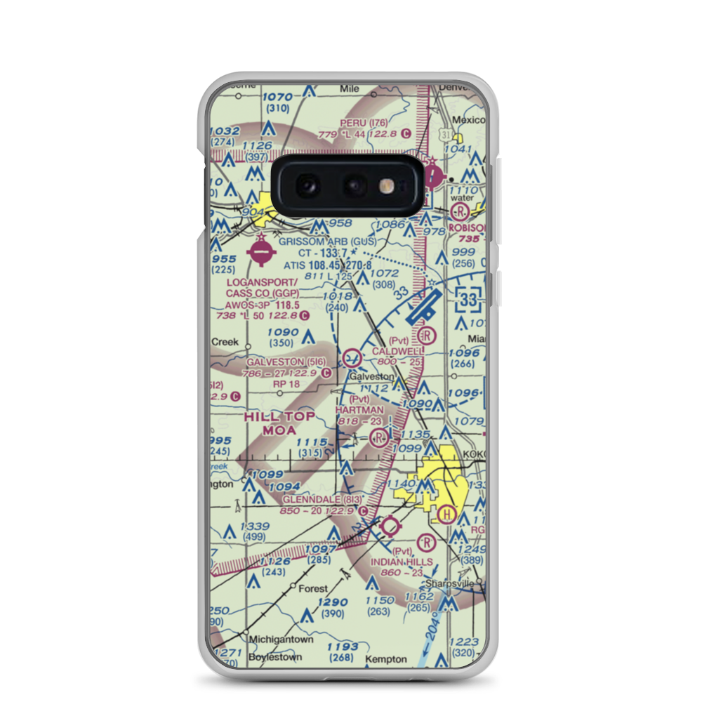 Galveston Airport (5I6) VFR Sectional Samsung Case Samsung Galaxy S10e model shown