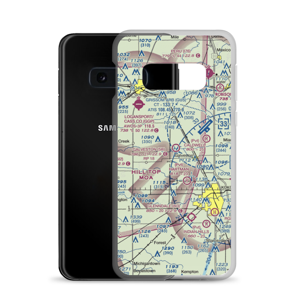 Galveston Airport (5I6) VFR Sectional Samsung Case Samsung Galaxy S10e model shown
