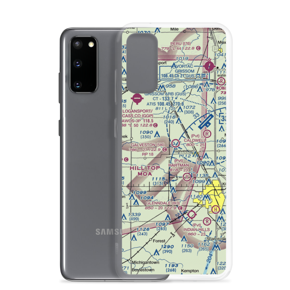 Galveston Airport (5I6) VFR Sectional Samsung Case Samsung Galaxy S20 model shown