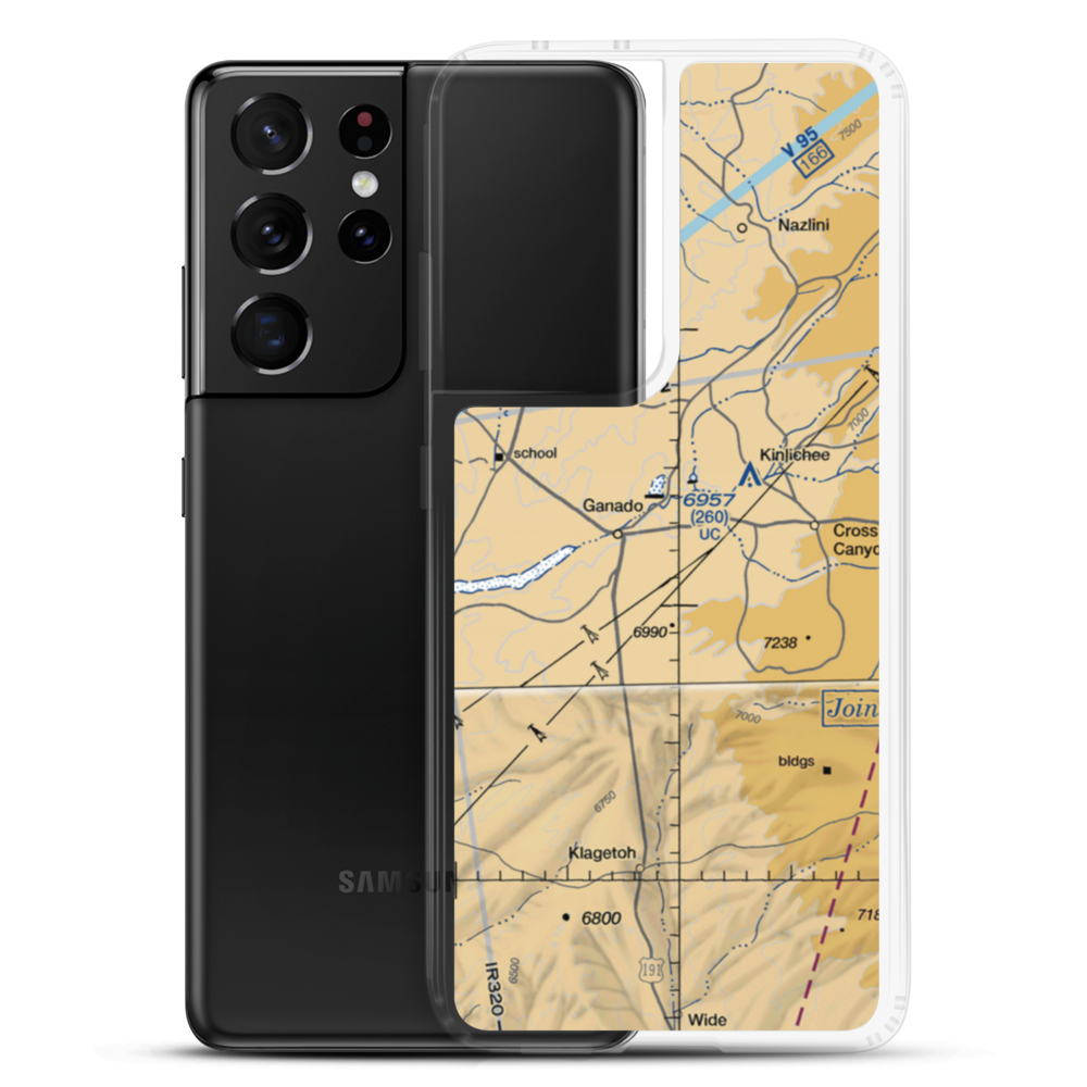 Ganado Airport (85V) VFR Sectional Samsung Case Samsung Galaxy S21 Ultra model shown