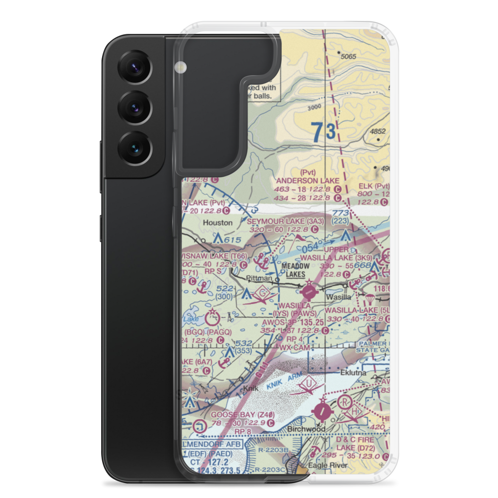 Gannon's Landing Airport (AK83) VFR Sectional Samsung Case Samsung Galaxy S22 Plus model shown