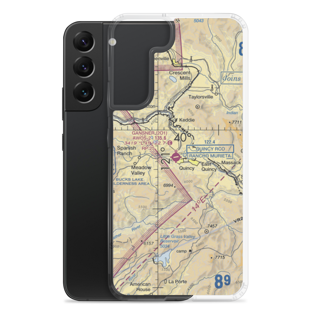 Gansner Field (2O1) VFR Sectional Samsung Case Samsung Galaxy S22 Plus model shown