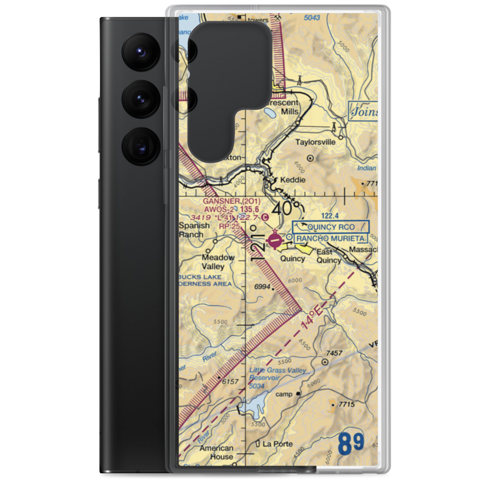 Gansner Field (2O1) VFR Sectional Samsung Case Samsung Galaxy S22 Ultra model shown