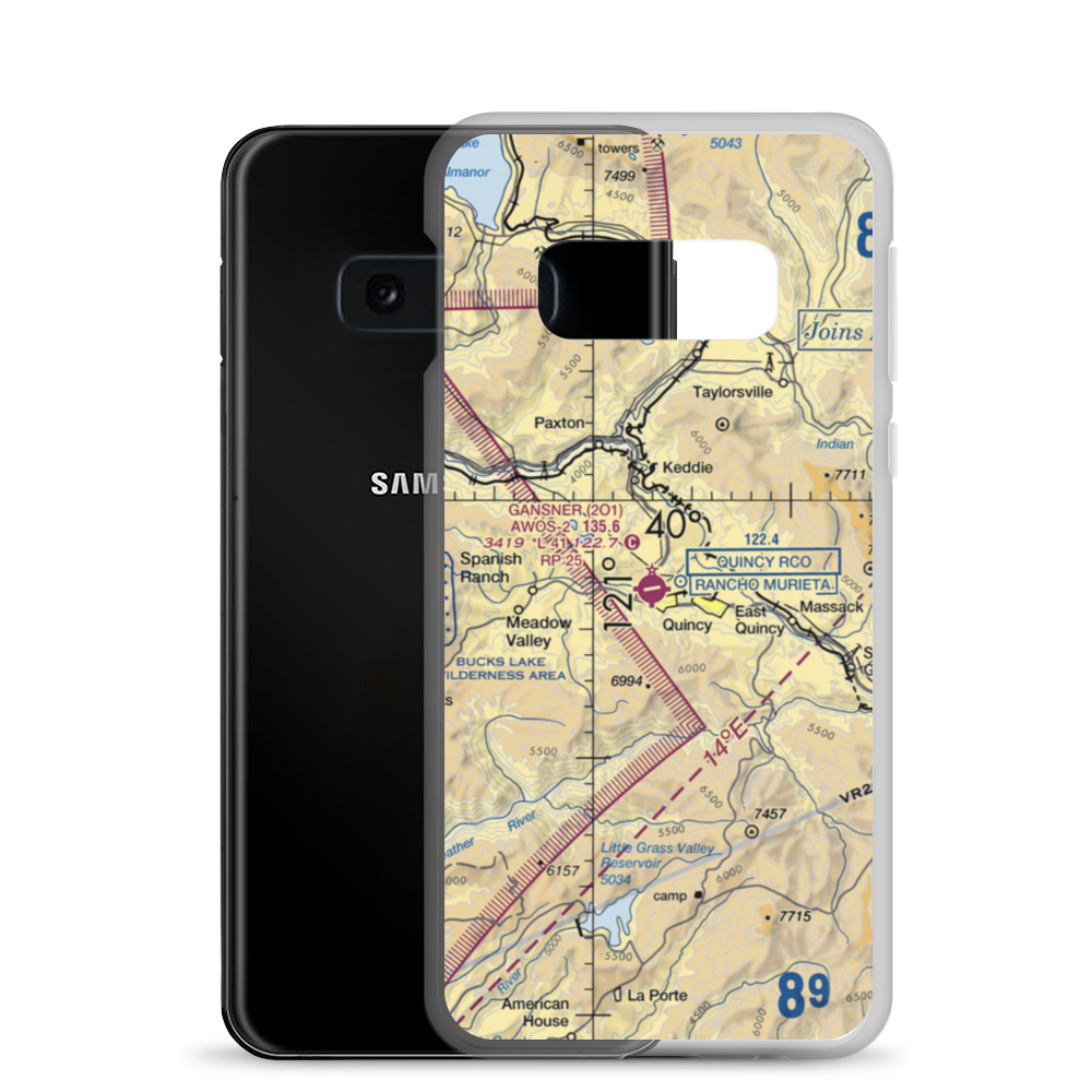 Gansner Field (2O1) VFR Sectional Samsung Case Samsung Galaxy S10e model shown