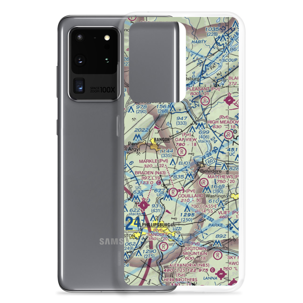 Gap View Airport (49PA) VFR Sectional Samsung Case Samsung Galaxy S20 Ultra model shown