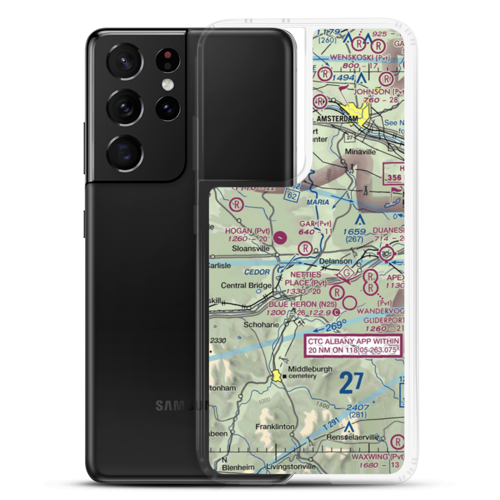 Gar Field (7NY1) VFR Sectional Samsung Case Samsung Galaxy S21 Ultra model shown