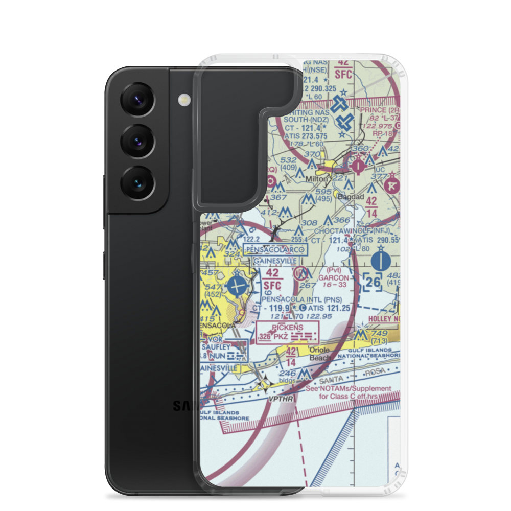 Garcon Field (24FL) VFR Sectional Samsung Case Samsung Galaxy S22 model shown
