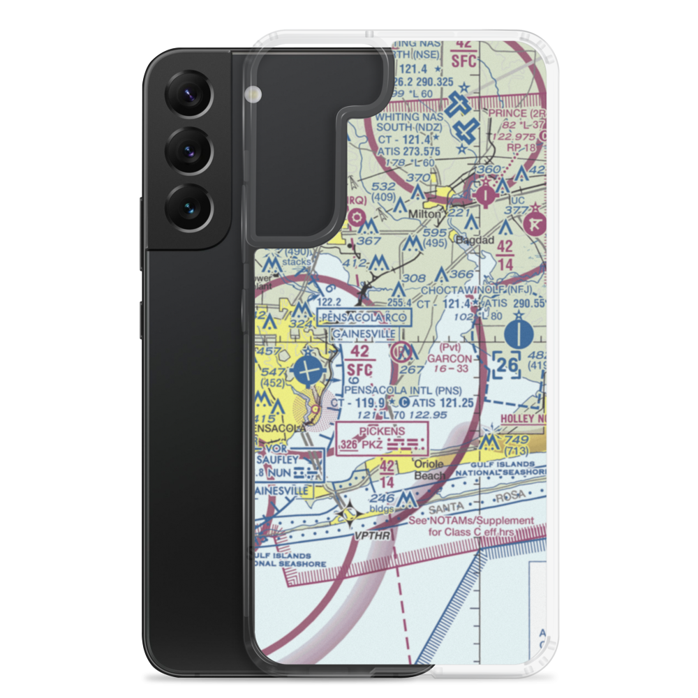 Garcon Field (24FL) VFR Sectional Samsung Case Samsung Galaxy S22 Plus model shown