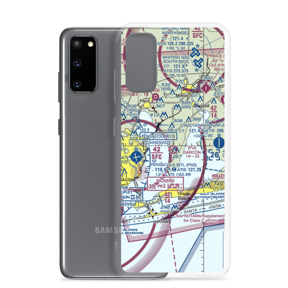Garcon Field (24FL) VFR Sectional Samsung Case Samsung Galaxy S20 model shown