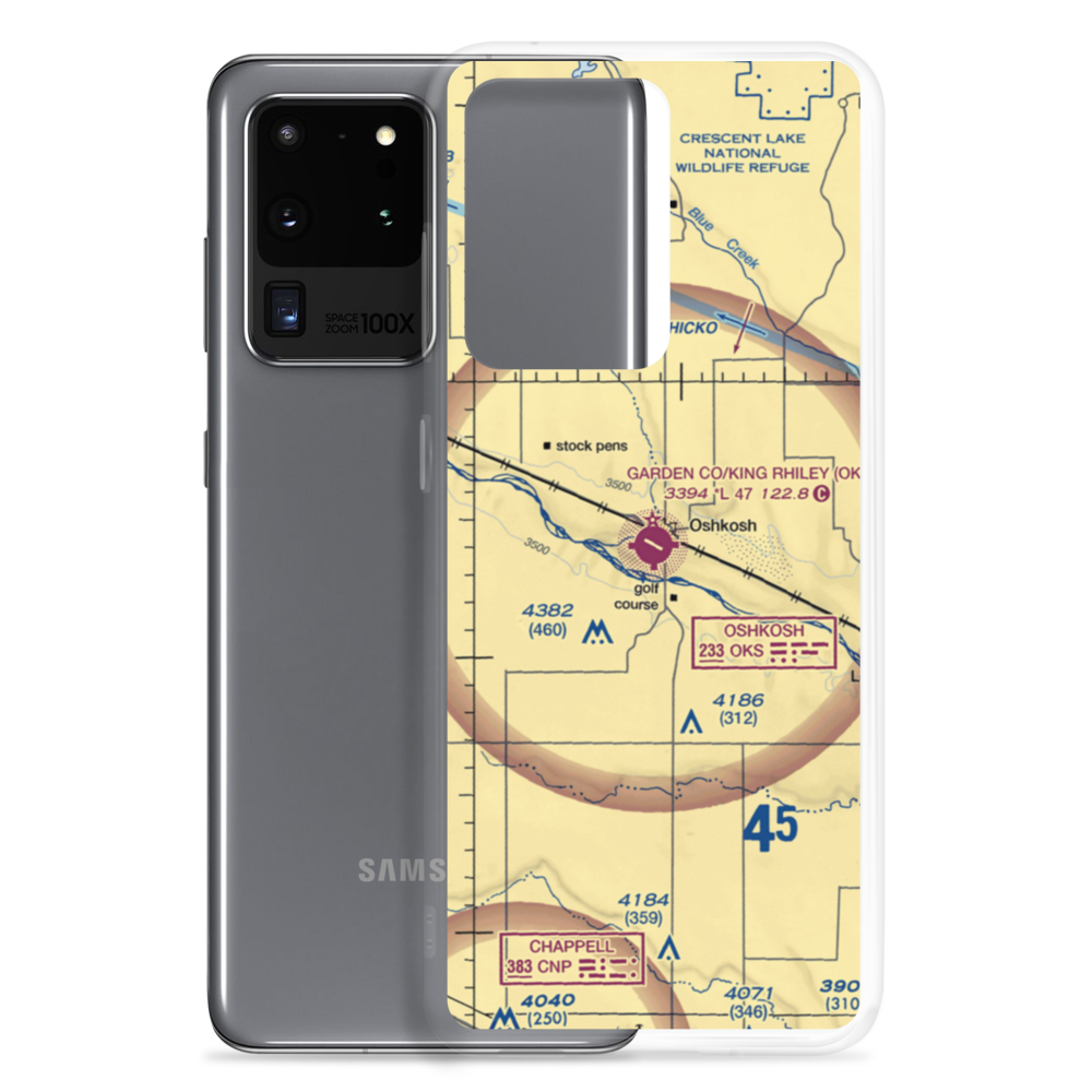 Garden County Airport/King Rhiley Field (OKS) VFR Sectional Samsung Case Samsung Galaxy S20 Ultra model shown